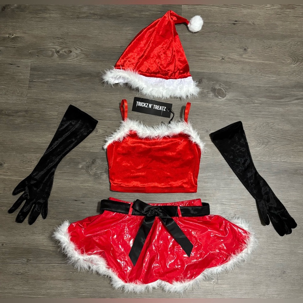 NWT Dolls Kill / Trickz N’ Treatz Jingle Bell Talent Show Costume Set